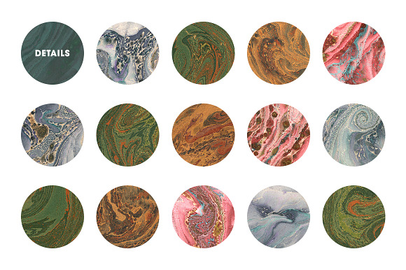 15 Authentic Marbled Paper Textures in Textures - product preview 5