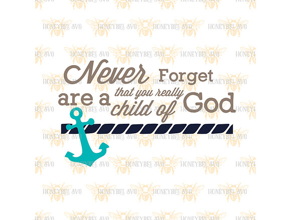 Child Of God Anchor in Illustrations - product preview 1