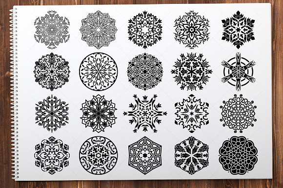 500 Vector Mandala Ornaments in Illustrations - product preview 11