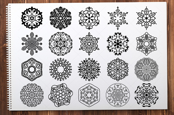 500 Vector Mandala Ornaments in Illustrations - product preview 12