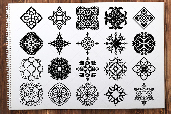 500 Vector Mandala Ornaments in Illustrations - product preview 21