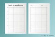 Family Weekly Planner A5 Printable
