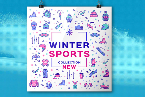 Winter Sport Icons Branding Graphics in Sports Icons - product preview 5