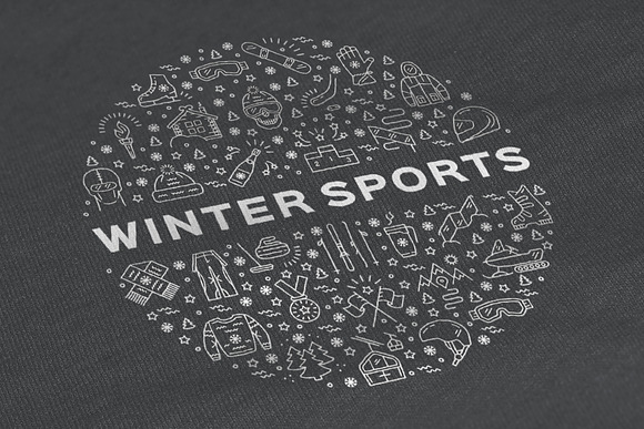 Winter Sport Icons Branding Graphics in Sports Icons - product preview 6