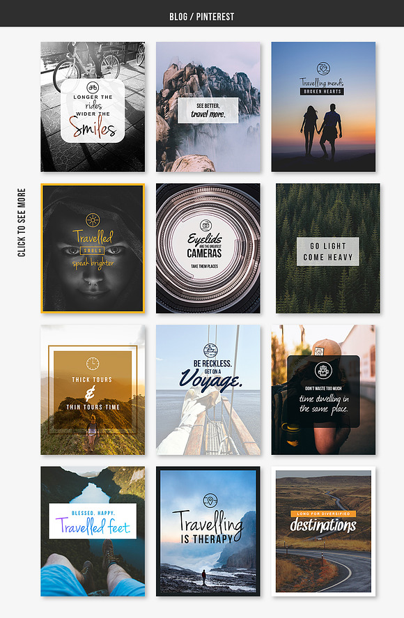 TRAVEL - Social Media Pack in Social Media Templates - product preview 2