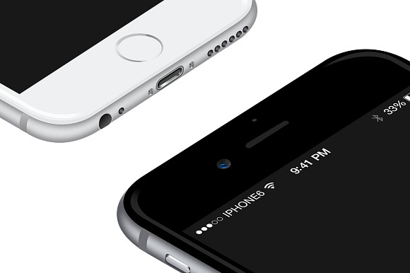 iPhone 6 mockup multiple angles in Mobile & Web Mockups - product preview 3