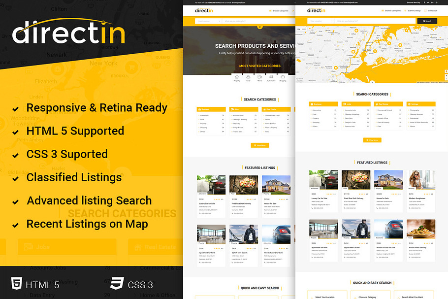 Template For Listing, Directory, Job in Website Templates - product preview 8