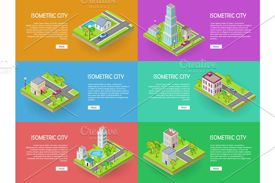 Isometric City in Illustrations - product preview 8