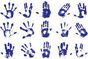 Hands Imprints - Vector/Brush set