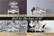 Wall Mockup - Sticker Mockup Vol 90