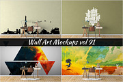 Wall Mockup - Sticker Mockup Vol 91