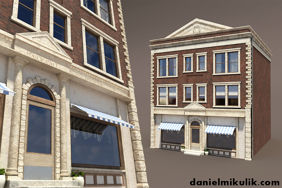 Apartment Building  Low Poly  in Architecture - product preview 8