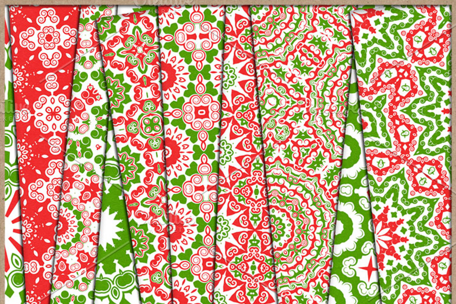Christmas Red and Green Papers 3 in Patterns - product preview 8