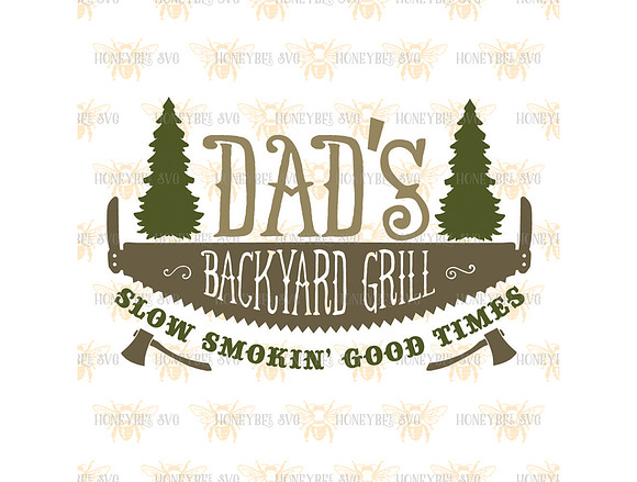 Dad's Backyard Grill  in Illustrations - product preview 1