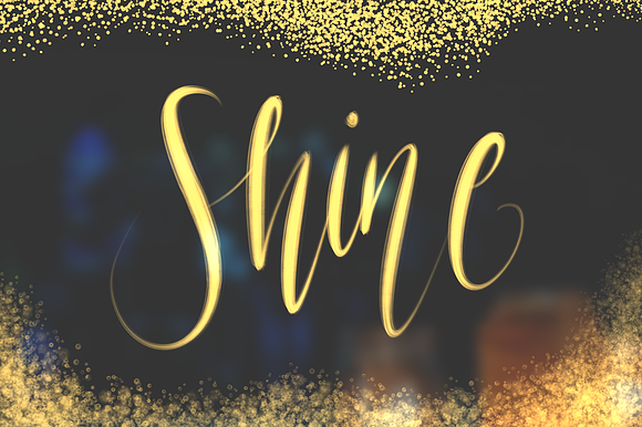 Procreate Light and Effect Lettering in Photoshop Brushes - product preview 2