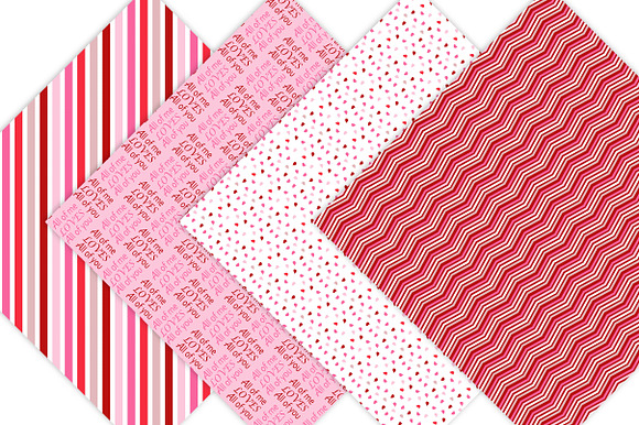 Valentine Digital Paper in Patterns - product preview 2