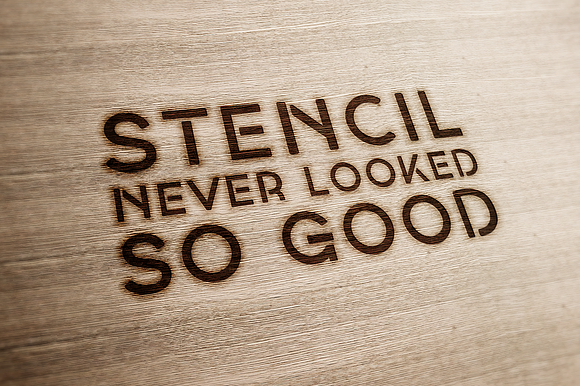 Georgina - A Stencil Hybrid Font in Stencil Fonts - product preview 1