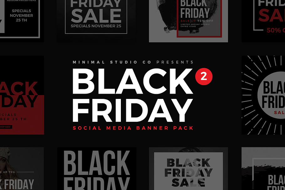 Black Friday Social Media Banner V2 in Instagram Templates - product preview 8