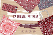 Set of 12 seamless patterns