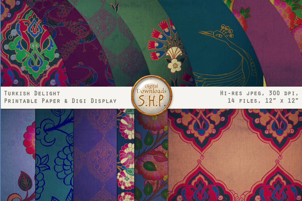 Turkish Delight Paper Pack:  Persia in Patterns - product preview 8