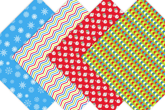 Snowman Digital Paper in Patterns - product preview 1
