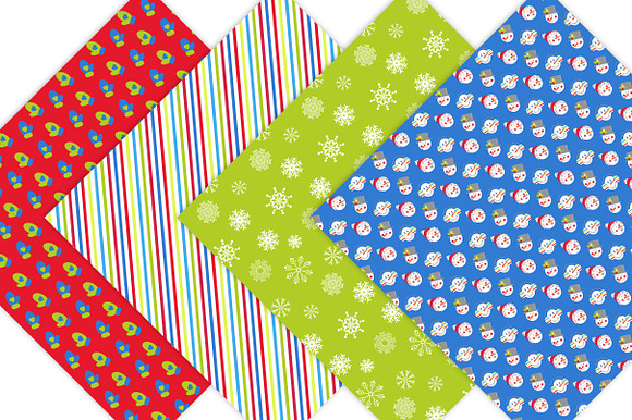 Snowman Digital Paper in Patterns - product preview 3