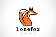 Sitting Fox Logo Template