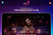 Night Club One Page HTML Template