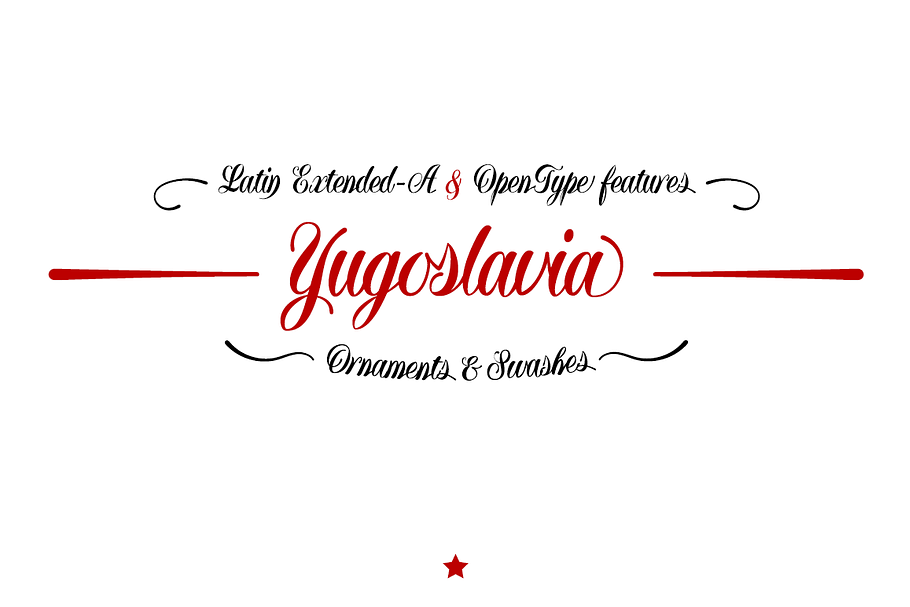 Yugoslavia -calligraphic- in Script Fonts - product preview 8