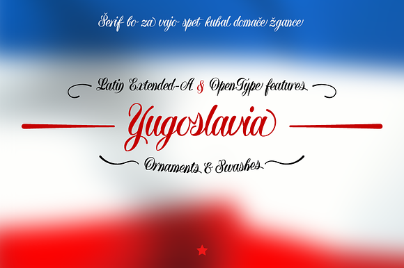 Yugoslavia -calligraphic- in Script Fonts - product preview 1