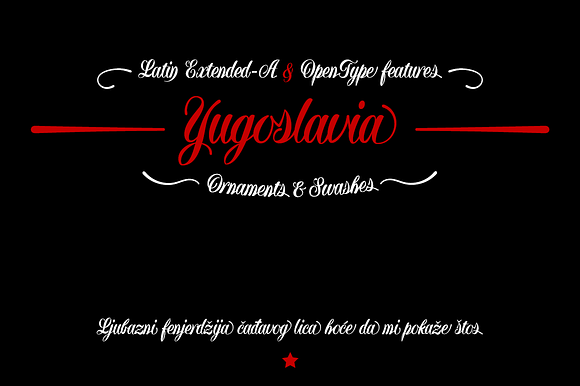 Yugoslavia -calligraphic- in Script Fonts - product preview 2