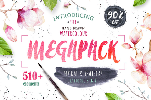 90%off Watercolour MEGAPACK
