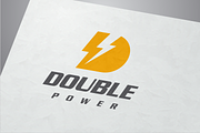Double Power - Letter D Logo