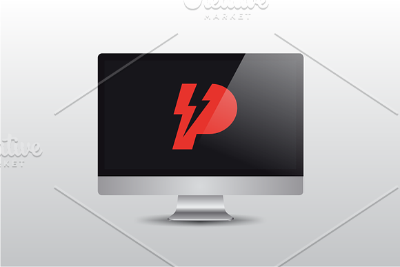 Power - Letter P Logo in Logo Templates - product preview 1
