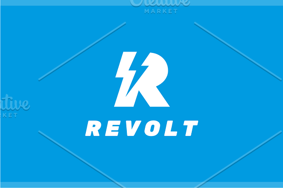 Revolt - Letter R Logo in Logo Templates - product preview 3