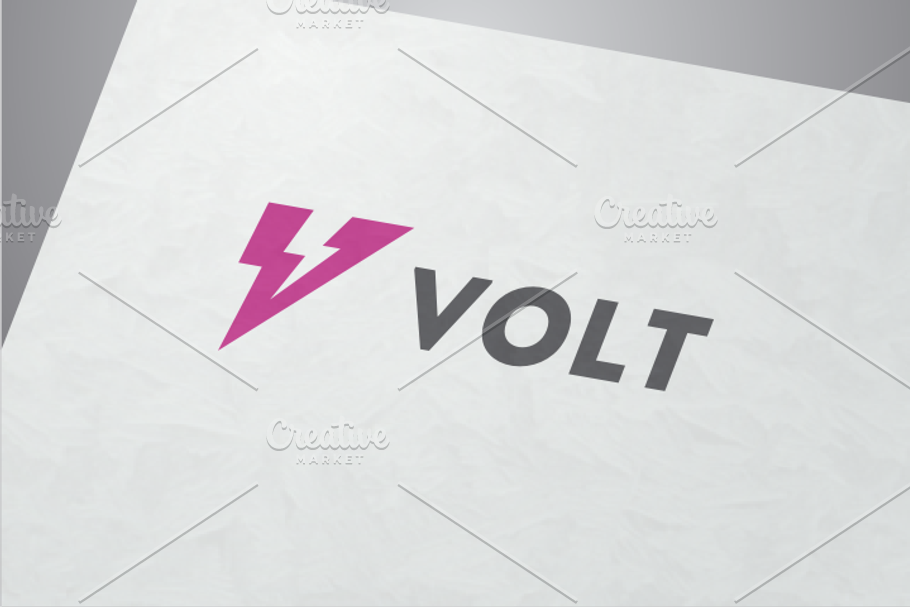Volt - Letter V Logo in Logo Templates - product preview 8