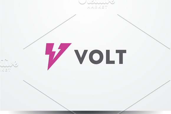 Volt - Letter V Logo in Logo Templates - product preview 2