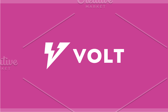 Volt - Letter V Logo in Logo Templates - product preview 3