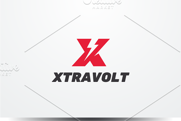 Xtra Volt - Letter X Logo in Logo Templates - product preview 2