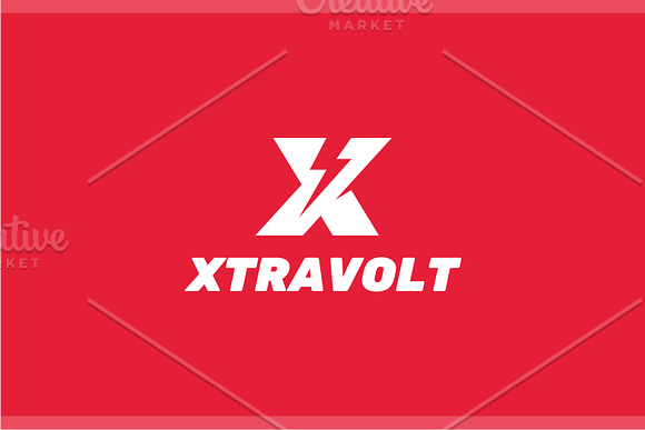 Xtra Volt - Letter X Logo in Logo Templates - product preview 3