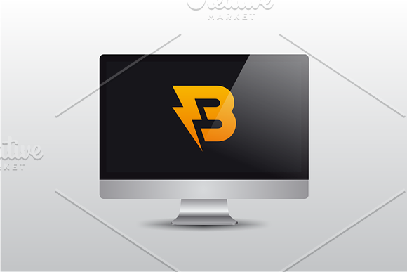 Bolt - Letter B Logo in Logo Templates - product preview 1