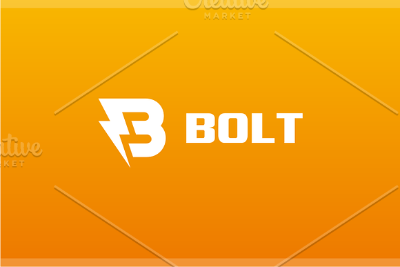 Bolt - Letter B Logo in Logo Templates - product preview 3