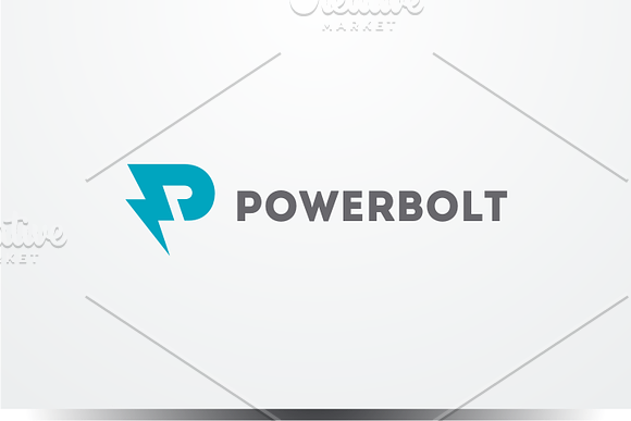 Power Bolt - Letter P Logo in Logo Templates - product preview 2