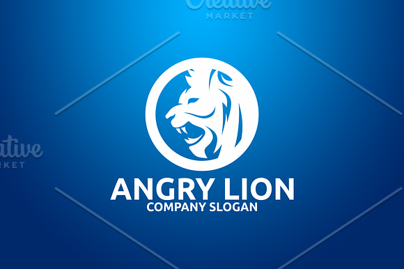 Angry Lion in Logo Templates - product preview 1
