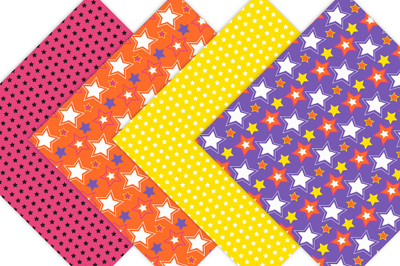 Digital Paper Pack - Star Patterns in Patterns - product preview 3