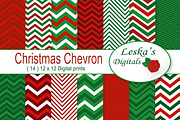 Christmas Chevron Patterns