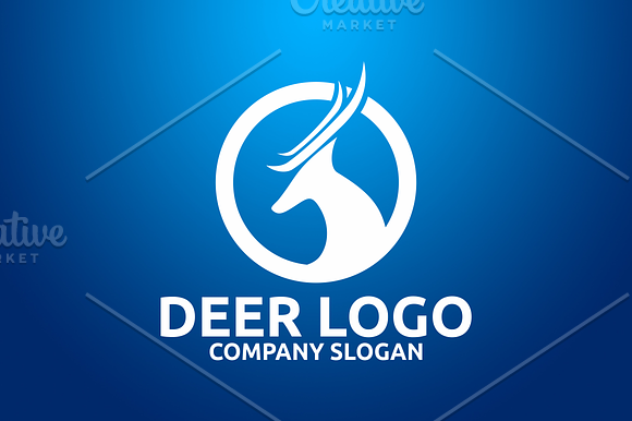 Deer Logo in Logo Templates - product preview 1
