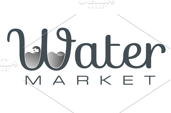 Water Market Template in Logo Templates - product preview 2