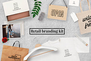 Retail branding mock up kit