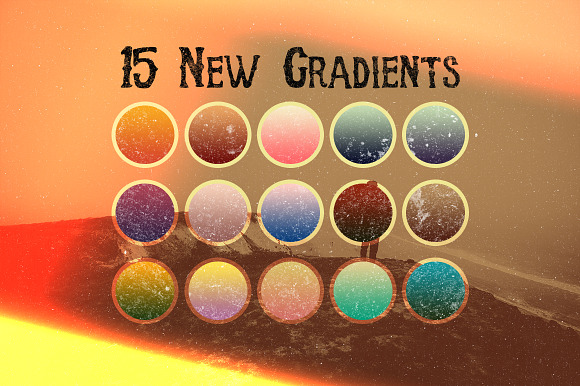 "Vintage Lights" Gradients in Photoshop Gradients - product preview 5
